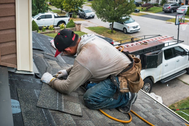 Professional Roof Installation technician working in Pamplin, VA